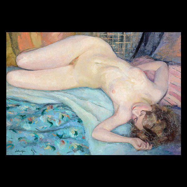 Henri Lebasque Reclining Nude Oil On Canvas French Lot