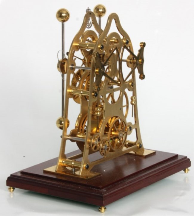 Harrison’s Grasshopper Escapement Skeleton Clock : Lot 269