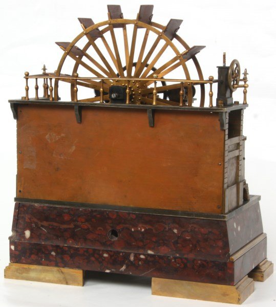 French Industrial Water Wheel Clock Lot 112