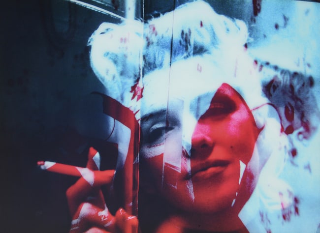 Jonathan Bermudes RED SMOKING STAR Gelatin Silver Print, Marilyn Monroe, 65