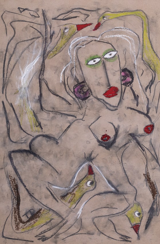 Thornton Dial Sr. ODETTE Mixed Media