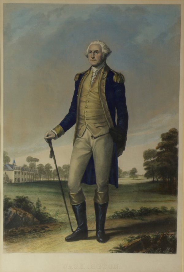 43: George Washington, Portrait Standing Full Length in : Lot 43