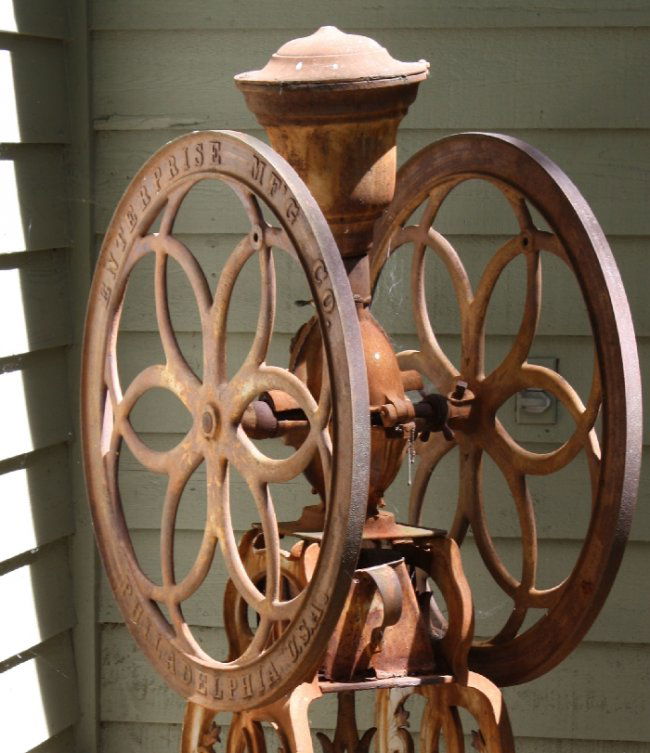 Unrestored Enterprise coffee grinder floor model 218 Lot 171