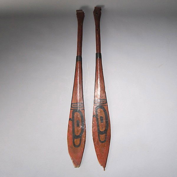 1417: Two antique paddles Haida Pacific Northwest Coast : Lot 1417