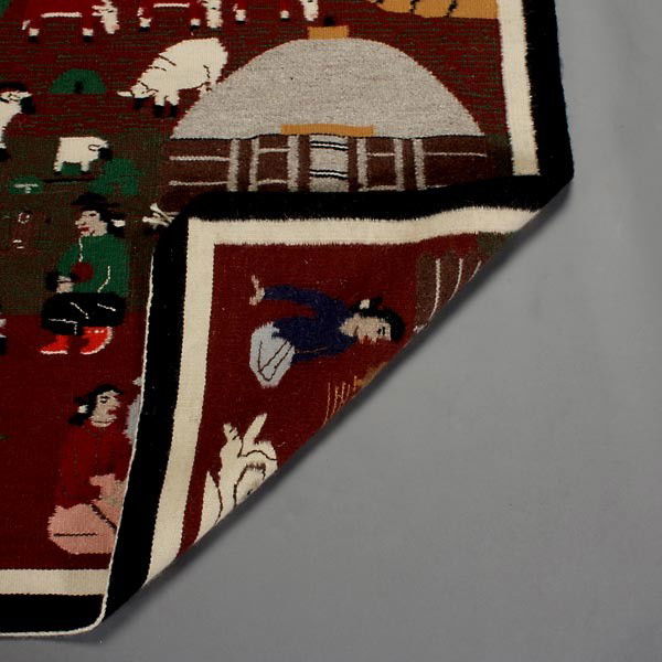 904 Fannie Pete Navajo pictorial rug Lot 904