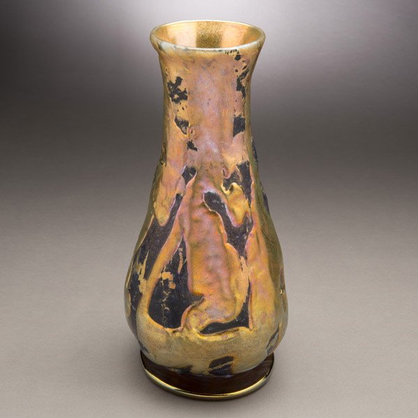 58 Tiffany Studios Lava Vase Lot 58