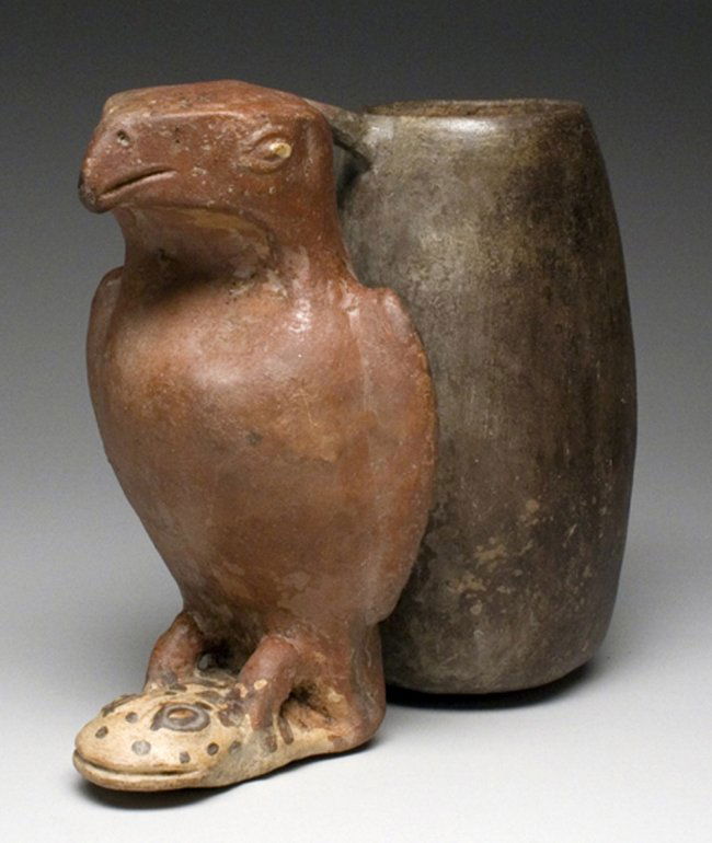 Chancay Double Whistling Jar, exMuseum Lot 283