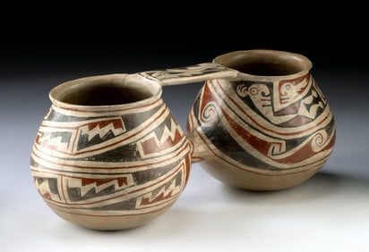 Casas Grandes Paquime Wedding Jar w/ Parrots, TL
