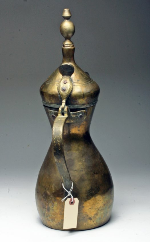 Large Vintage Egyptian Brass Teapot Lot 209