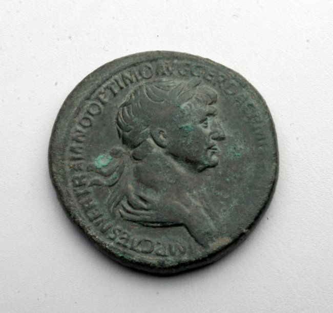 Large Roman Bronze Coin of Trajan Lot 47