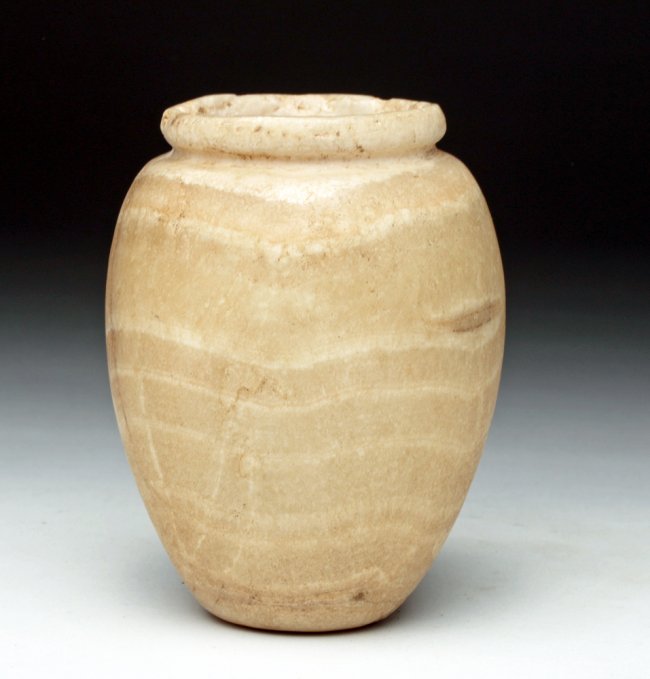 Egyptian Alabaster Stone Vessel Lot 1A