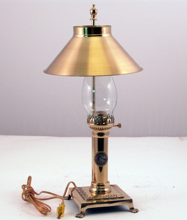 2297: Brass Titanic Lamp : Lot 2297