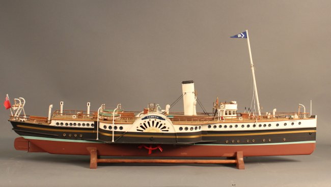 Model of the paddle steamer Cambria : Lot 107