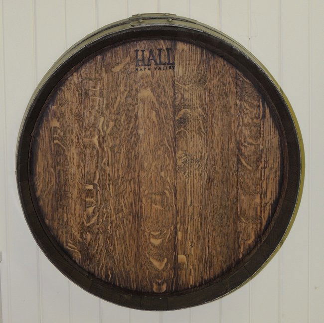 12 Original Oak Wine Barrel End Lot 12