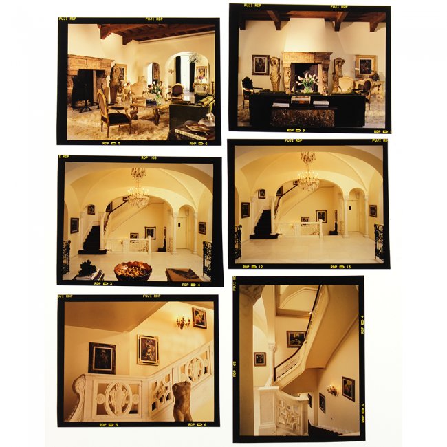 Set of 6 120mm Transparencies of Bob Guccione's Mansion Lot 103
