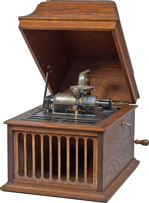 Edison Amberola Home Phonograph Cylinder Music Box : Lot 2069