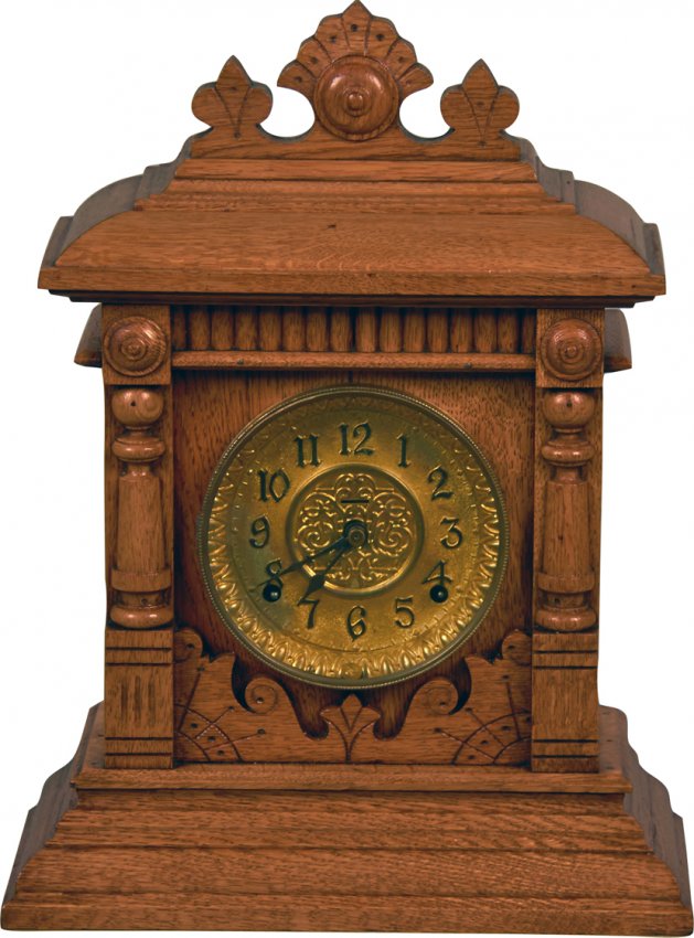 Antique Ingraham Eclipse 8Day Mantel Clock Lot 1309