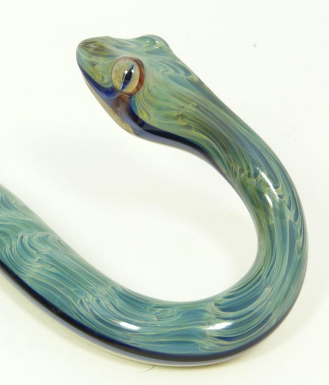 blown glass snake