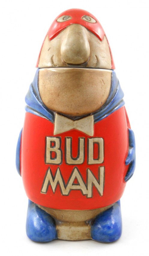 200: 1975 Bud Man Beer Stein by Ceramarte : Lot 200