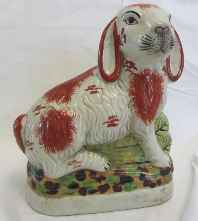 Porcelain Staffordshire rabbit Lot 71