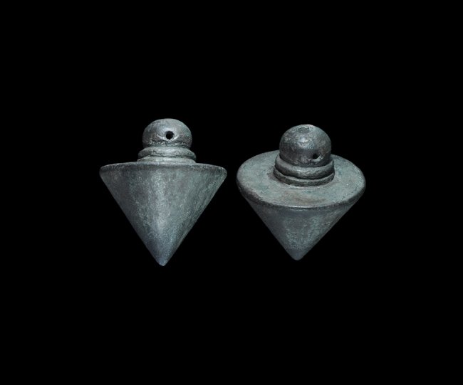 Roman Bronze Mason's Plumb Line Weight Lot 317