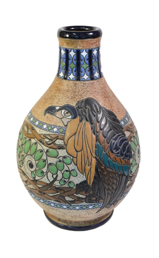 Czech Amphora Ceramic Vase Lot 2