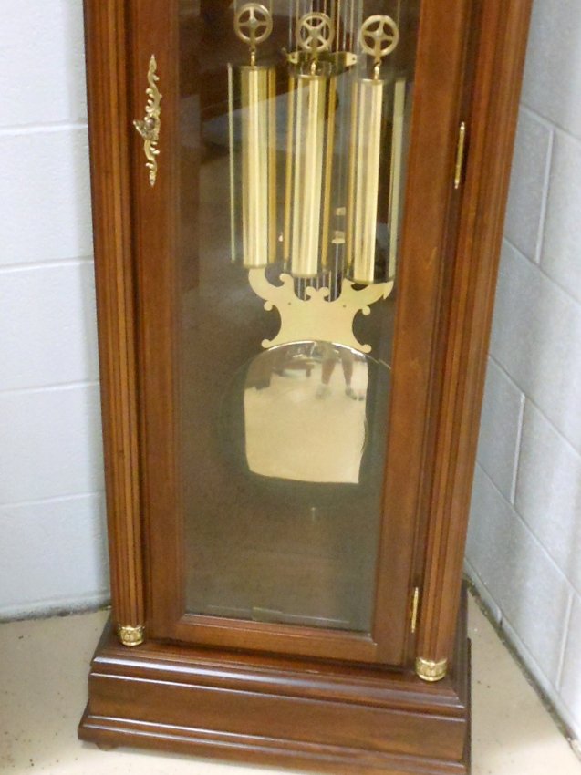 Pearl Grandfather Clock Lot 469