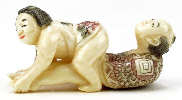 Chinese erotic netsuke