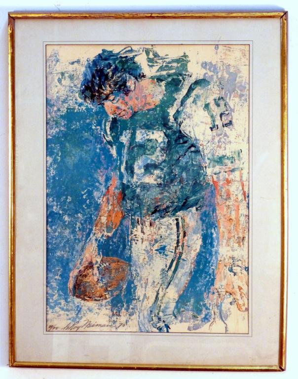 212 Leroy Neiman Lithograph Joe Namath Lot 212