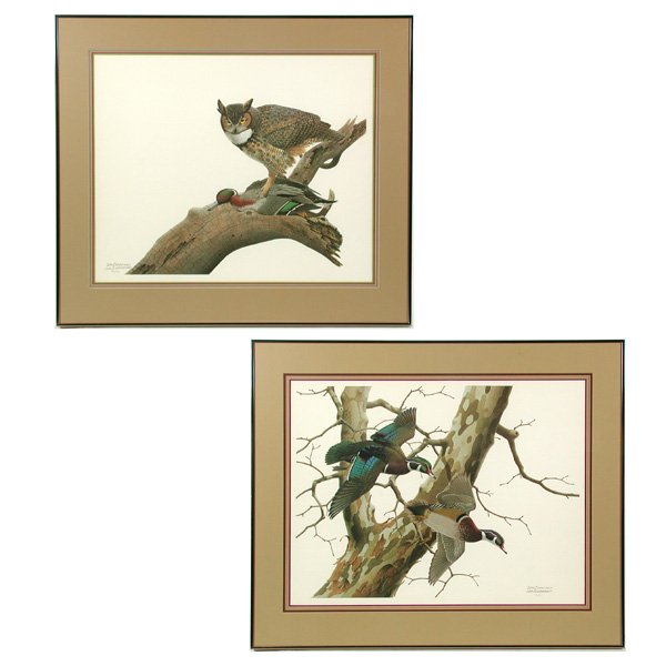 16: Two Wildlife Prints, Wm. Zimmerman : Lot 16