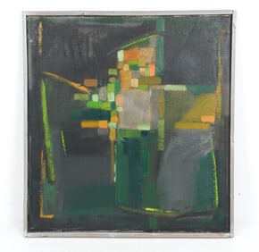 JENS BUCH-PETERSEN ABSTRACT O/C PAINTING 1964