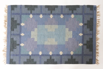 INGEGERD SILOW SWEDISH FLATWEAVE KILIM RUG