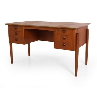 ATTR P. A. NIELSEN DANISH TEAK WRITING DESK