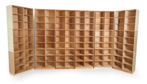 ATTR. ATBO DANISH PINE MODULAR BOOKCASE GROUPING