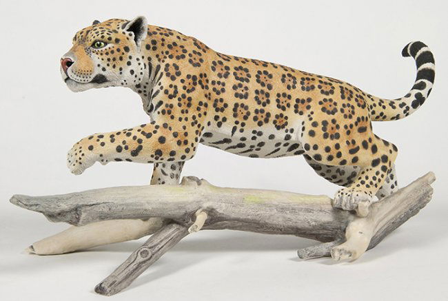 porcelain jaguar figurine