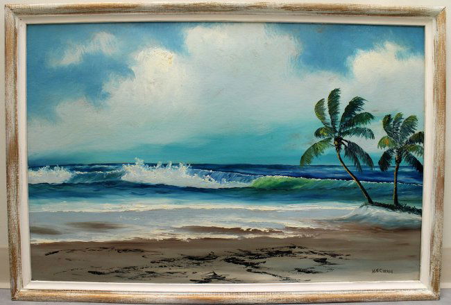 MARY ANN CARROLL HIGHWAYMEN PAINTING : Lot 144