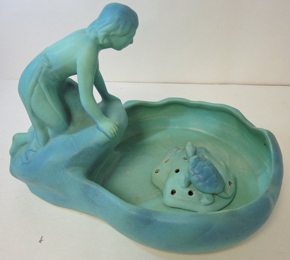 Rare Van Briggle Pottery "Lady of the Lake" Blossom Lot 150