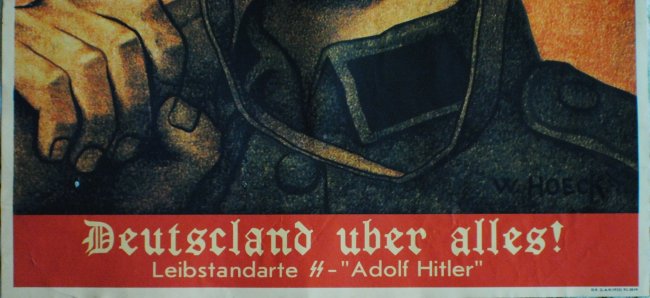 WWII German Nazi “Deutschland uber alles” poster : Lot 397