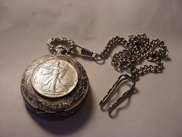 150: AMERICAN HERITAGE POCKET WATCH & CHAIN WORKS : Lot 150