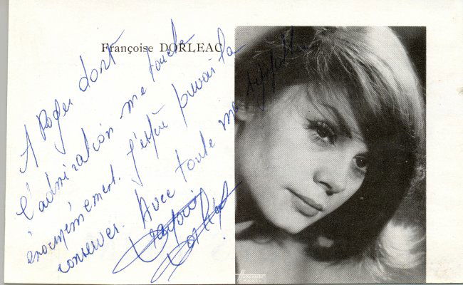 francoise dorleac autograph dorl 201 ac fran 199 oise 1942 1967 french actress an lot 283 francoise dorleac autograph dorl 201 ac fran 199 oise 1942 1967 french actress an lot 283