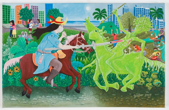 Giober Lopez Justy (Cuban/Cuba) The Great Victory, Dated 2022
