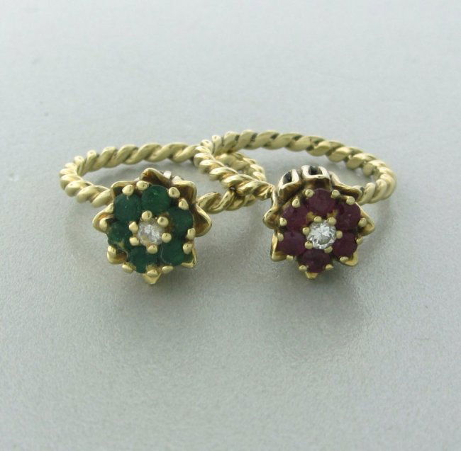 Vintage Tulip Rings 1