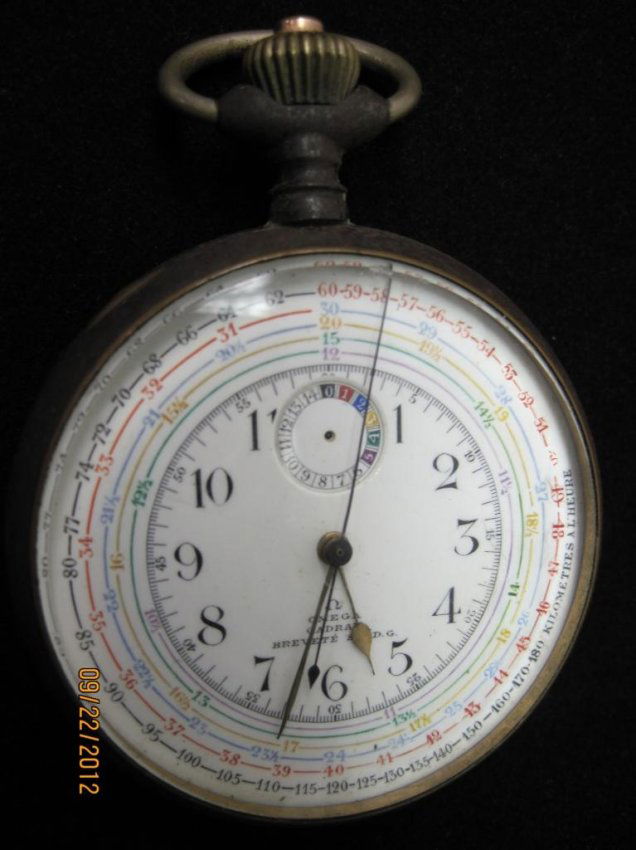 EARLY OMEGA CALENDAR POCKET WATCH: