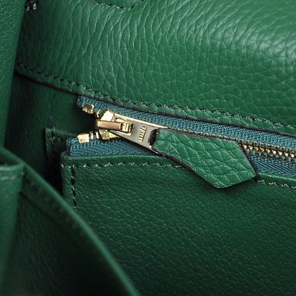 Dark Green Hermes Kelly Bag Lot 34A