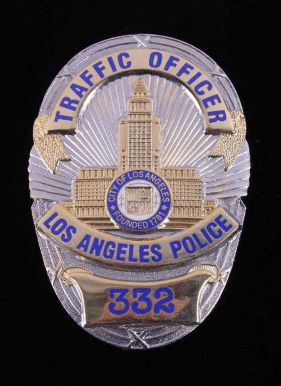 Los Angeles Traffic Officer Police Badge Dragnet : Lot 309