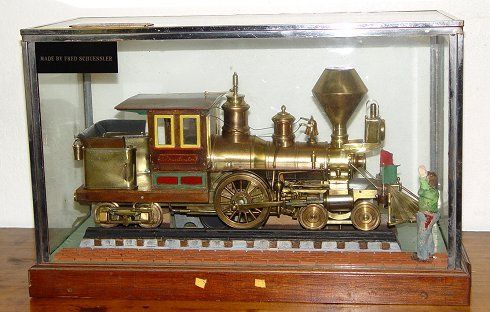 161: CP HUNTINGTON HAND CRAFTED LOCOMOTIVE MODEL RUNS : Lot 161