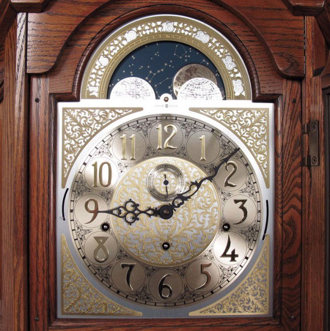 150: HOWARD MILLER MAJESTIC CURIO GRANDFATHER CLOCK : Lot 150