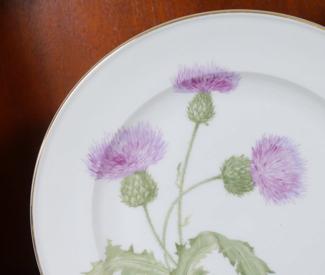 88 PC HUTSCHENREUTHER SCOTTISH THISTLE CHINA Lot 1133