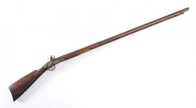 1812 KETLAND FULL STOCK KENTUCKY FLINTLOCK RIFLE : Lot 1267