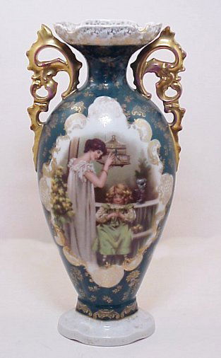 382 Victoria Carlsbad Austria Porcelain Vase Lot 382